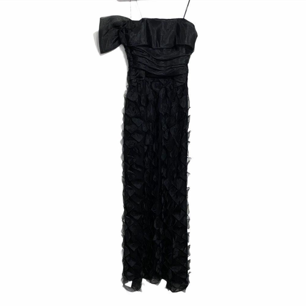 Cattiva Black‎ One Strap Large Bow Mermaid Dress